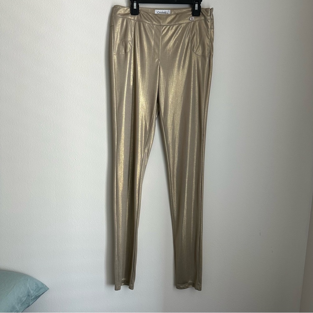 NWT Y2K Vintage Chanel Gold Pants